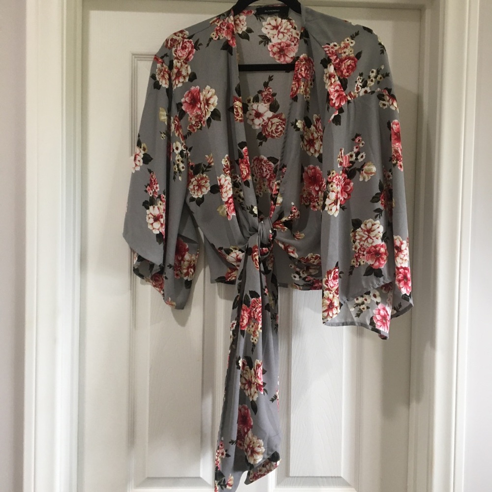 Kimono style wrap top